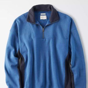 AEO Fleece Quarter Zip pullover sweatshirt, NWT